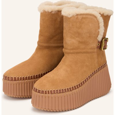 Chloé Plateau-Boots Nama braun