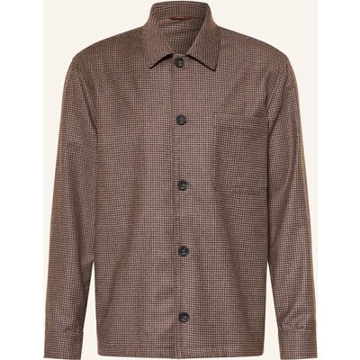 Cruna Overshirt Cardiff Aus Flanell braun