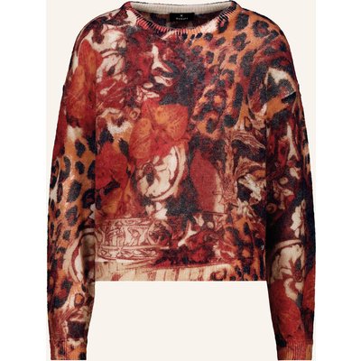 Monari Pullover Mit Pailletten rot