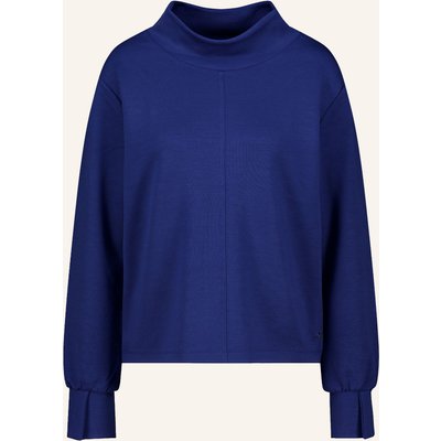 Monari Sweatshirt Mit Schmucksteinen blau