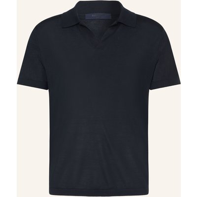 Boss Strick-Poloshirt Niro Regular Fit blau