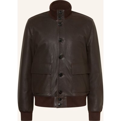 Manzoni 24 Lederjacke braun