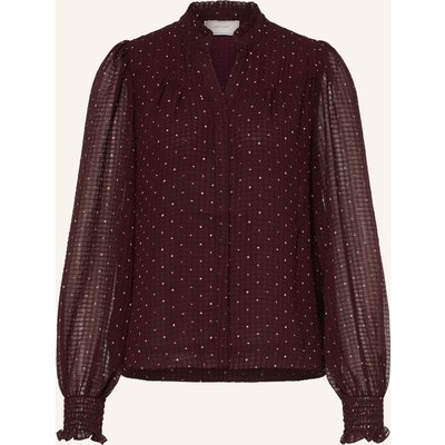 Neo Noir Bluse Astrida Mit Rüschen lila