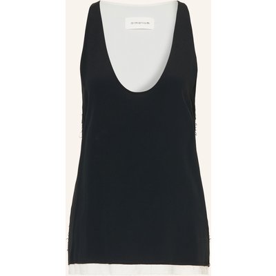 Armarium Top Bianca Mit Seide schwarz