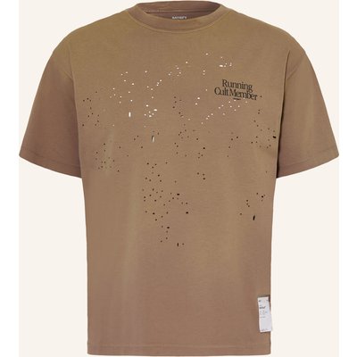 Satisfy Laufshirt Mothtech braun