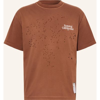Satisfy Laufshirt Mothtech braun