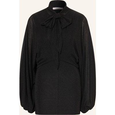 Dorothee Schumacher Schluppenbluse Soft Shimmer Mit Glitzergarn schwarz