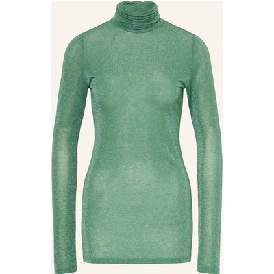Dorothee Schumacher Rollkragenpullover Soft Shimmer Mit Glitzergarn gruen