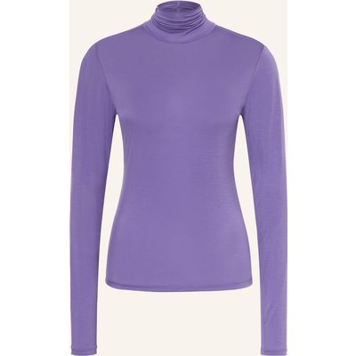 Dorothee Schumacher Rollkragenshirt Glossy Ease lila