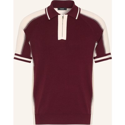 Reiss Strick-Poloshirt Elmers rot