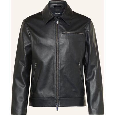 Reiss Lederjacke Strader schwarz