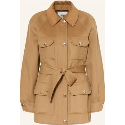 Maje Jacke Mit Abnehmbarem Kragen beige