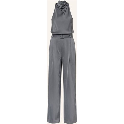 Reiss Jumpsuit Erica Aus Satin grau