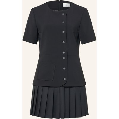 Claudie Pierlot Kleid Im Materialmix schwarz