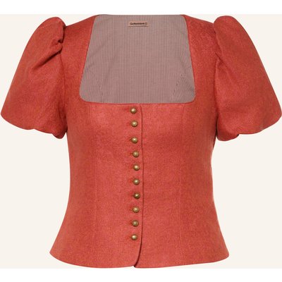Gottseidank Trachtenmieder Ksenia Aus Leinen rot