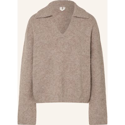 Arket Pullover Mit Alpaka beige