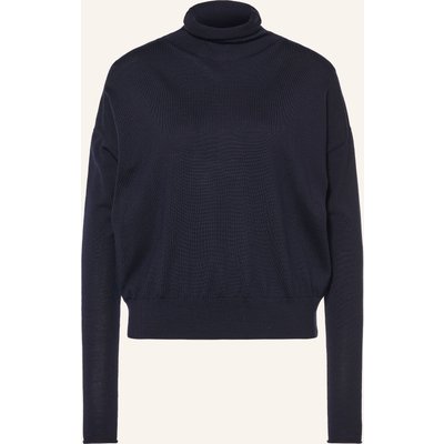 Arket Rollkragenpullover Aus Merinowolle blau