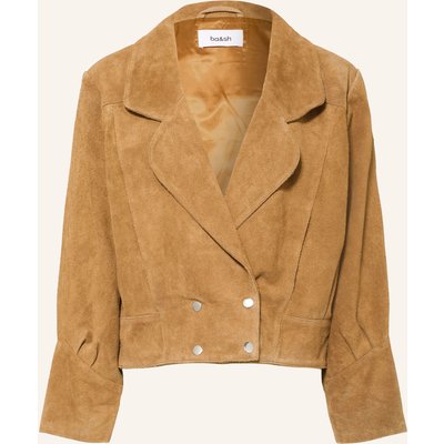 Ba&Sh Lederjacke Cowy gelb