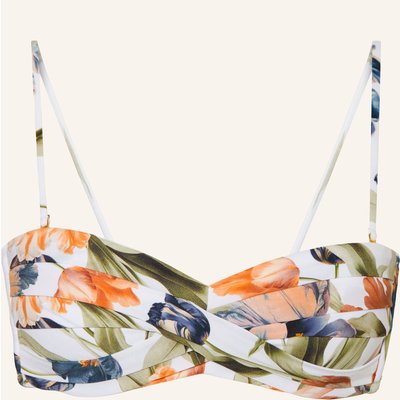 Maryan Mehlhorn Bandeau-Bikini-Top Tulipe weiss