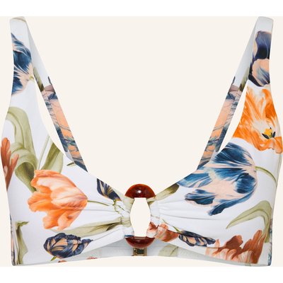 Maryan Mehlhorn Bralette-Bikini-Top Tulipe weiss