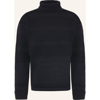 S. N. S. Herning Rollkragenpullover Fisherman blau