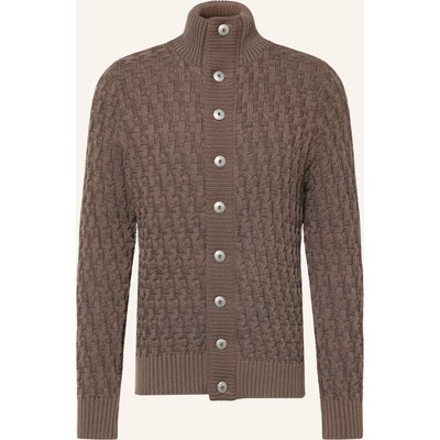 S. N. S. Herning Strickjacke Stark braun