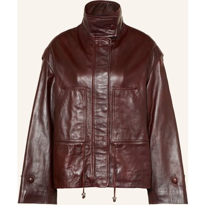 Claudie Pierlot Lederjacke rot