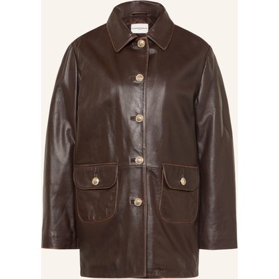Claudie Pierlot Lederjacke braun