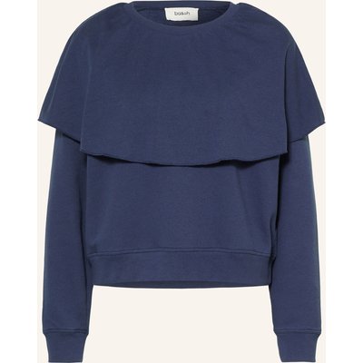 Ba&Sh Sweatshirt Dehina Mit Volants blau