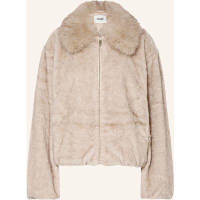 Maje Kunstfell-Blouson beige