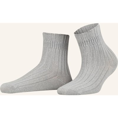 Falke Socken Bedsock Rib silber