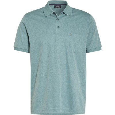 Ragman Piqué-Poloshirt gruen