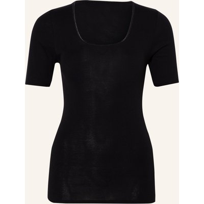 Schiesser T-Shirt Luxury schwarz