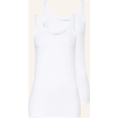 Schiesser 2er-Pack Tops 95/5 weiss
