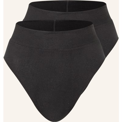 Calida 2er-Pack Taillenslips Elastic schwarz