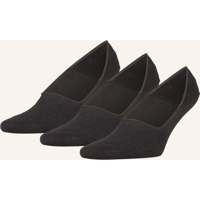 Falke 3er-Pack Füßlinge Step schwarz