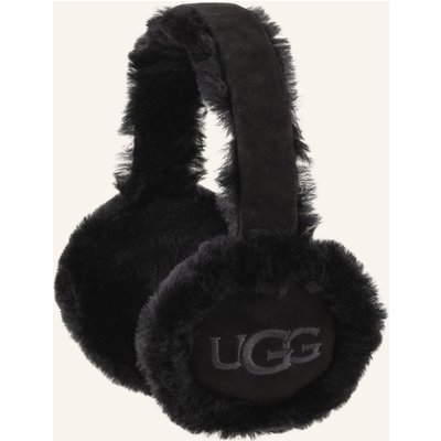 Ugg Ohrenwärmer Mit Echtfell schwarz