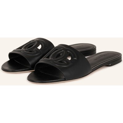 Dolce & Gabbana Pantoletten schwarz