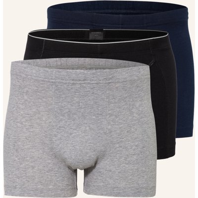 Schiesser 3er-Pack Boxershorts 95/5 grau