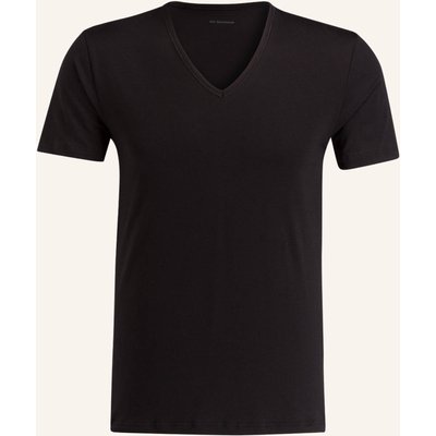Mey V-Shirt Serie Dry Cotton schwarz