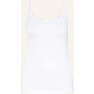 Boviva Top Mit Schmucksteinbesatz weiss