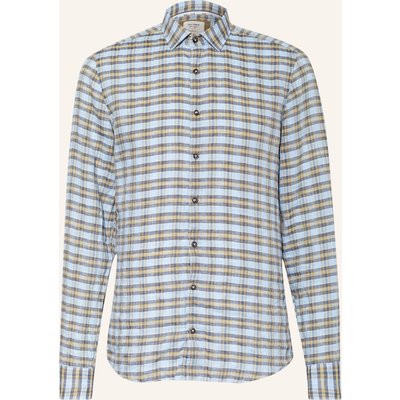 Olymp Leinenhemd Level Five Body Fit blau