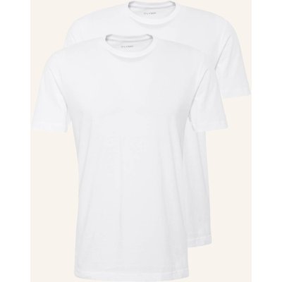 Olymp 2er-Pack T-Shirts weiss