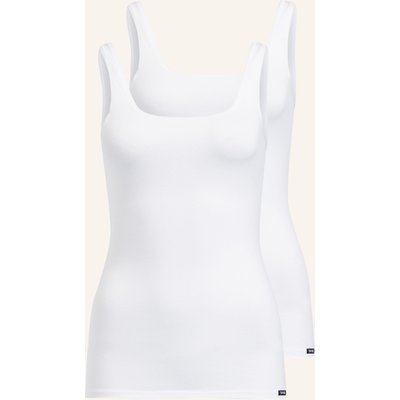 Skiny 2er-Pack Tops Advantage Cotton weiss