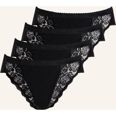 Sloggi 4er-Pack Slips Chic schwarz