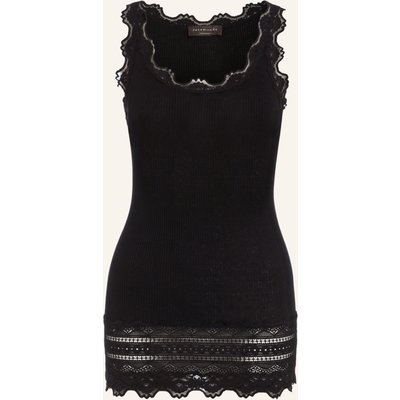 Rosemunde Seidentop Benita Mit Spitze schwarz