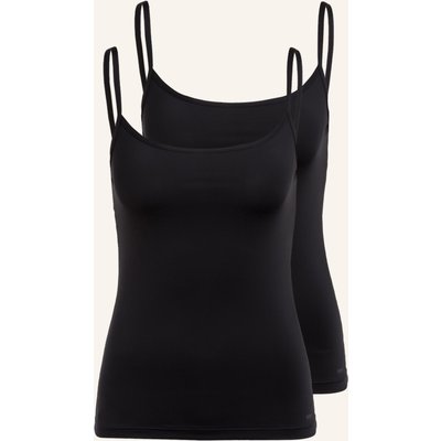 Skiny 2er-Pack Tops Advantage Micro schwarz