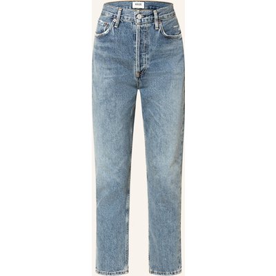 Agolde Straight Jeans Riley blau