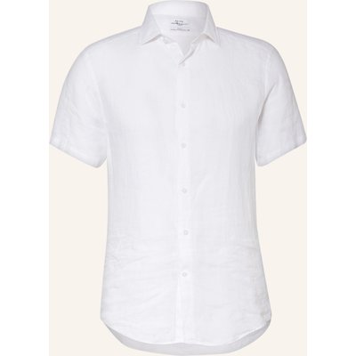 Reiss Kurzarmhemd Holiday Slim Fit Aus Leinen weiss