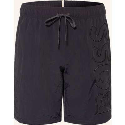 Boss Badeshorts Whale schwarz